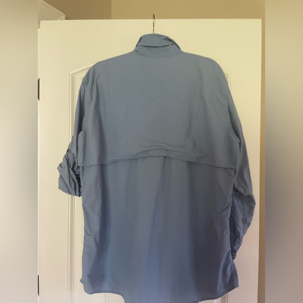 Sportsman Light Blue Button-Up Fishing Shirt - Picture 10 of 12